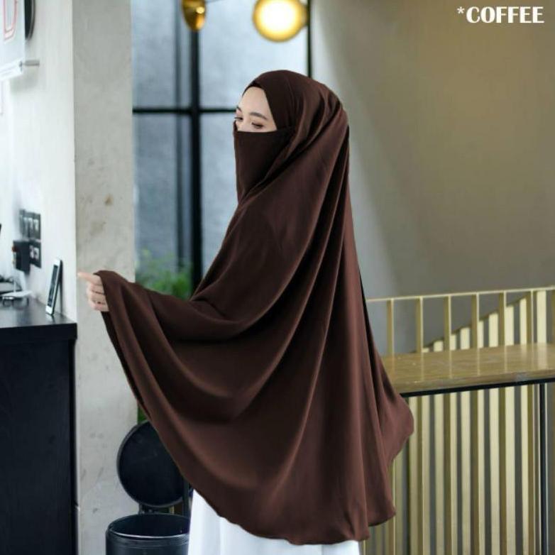 sale Halima Jilbab Syari Bahan Jersey Premium Hijab Kerudung Bergo Instan French Khimar Cadar Madina