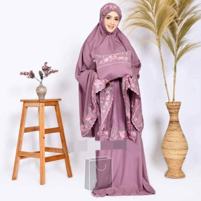 Mukena jumbo bordir mewah