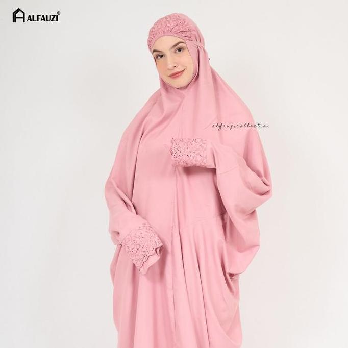 ALFAUZI - Mukena Terusan Siti Khadijah / Mukena Dewasa / Mukena Katun Mikro