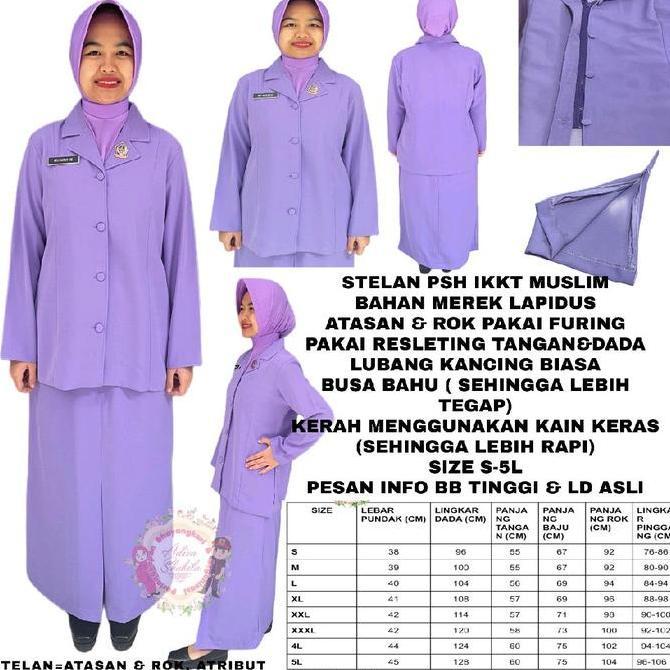 ADIVA-- STELAN PSH IKKT MUSLIM BAHAN LAPIDUS terlaris