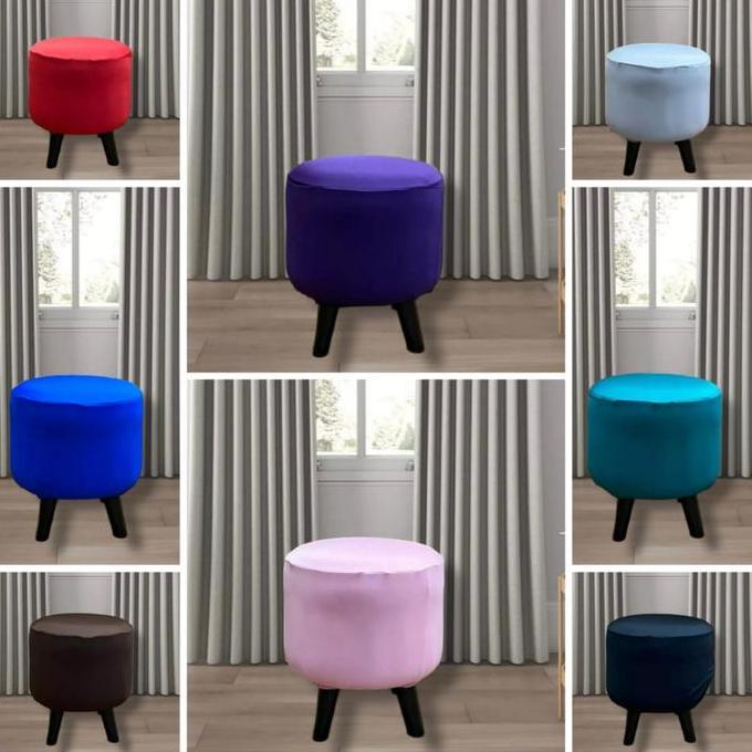 Sarung sofa stool bulat / Cover stool bulat/Sarung stool bulat elastis