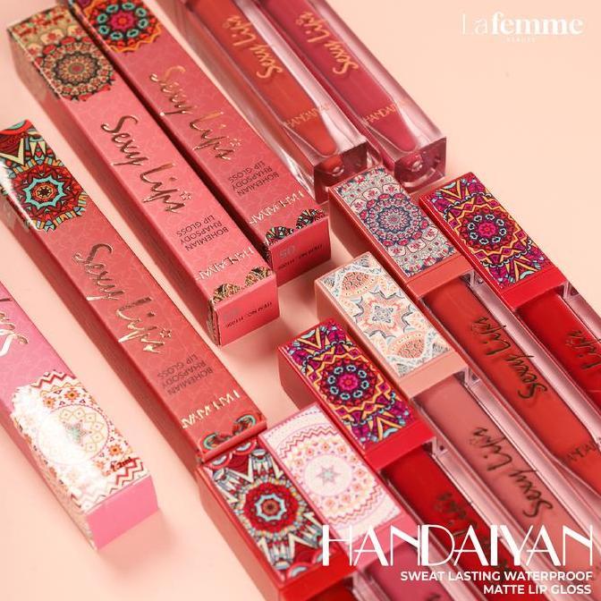 Lansungkirim- [Cod] Handaiyan Bohemian Rhapsody Lip Gloss Tingkatkan Penampilan Bibir Anda Dengan Li