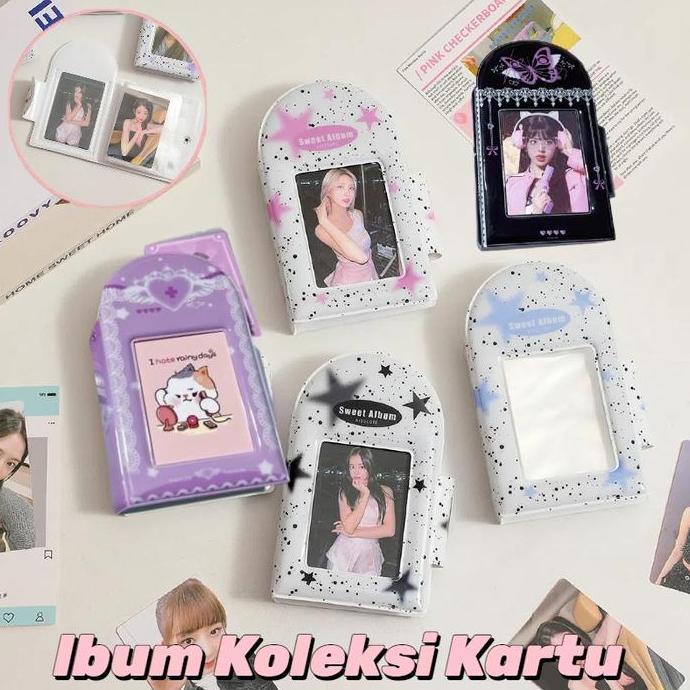 Album Koleksi Kartu Album Polaroid Mudah Untuk Anak Perempuan/Buku Penyimpanan Kartu Kecil 3 Inci/ A