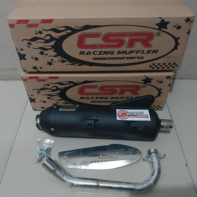 KNALPOT CSR MIO,FINO,SOUL LEHERAN STAINLESS