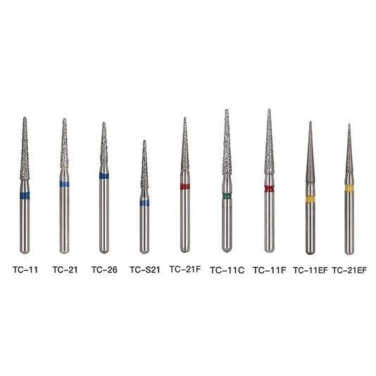 mata bor gigi dental burs highspeed diamond tapper cone