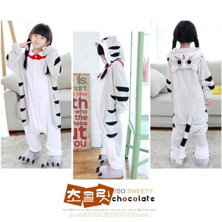 Baju Kostum Piyama Tidur Cosplay Anak Laki Laki Perempuan Motih Hewan Kartun Dinosaurus Spiderman Je