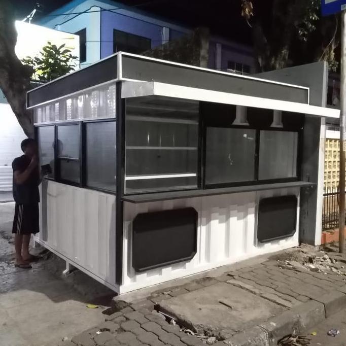 Terlaris Booth Container Premium Viral 3X2X2.5 Knockdown Portable Gerobak Stank Kontainer