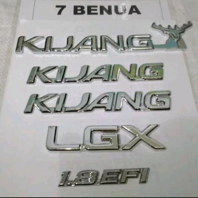 Emblem Kijang Kapsul Lgx 1.8 Efi Chrome Paket Komplit Premium