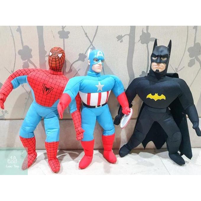 Mainan Anak Boneka Superhero Avengers Spiderman Batman Superman Besar Dolls Toys