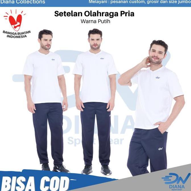 Lansungkirim- Setelan Olahraga Pria | Baju Olahraga Laki-Laki | Celana Training | Setelan Olahraga J