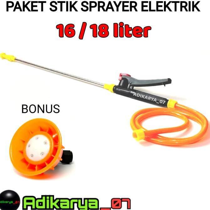 Tmn- Paket Komplit Stik + Handle + Selang Sprayer Elektrik Stik Sprayer Stik Semprotan Hama Stik Sem