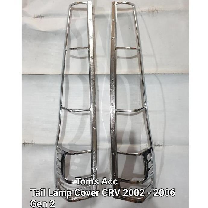 Promo Tail Lamp Cover CRV 2002 2004 Gen 2 Garnish Lampu Belakang Krom Diskon