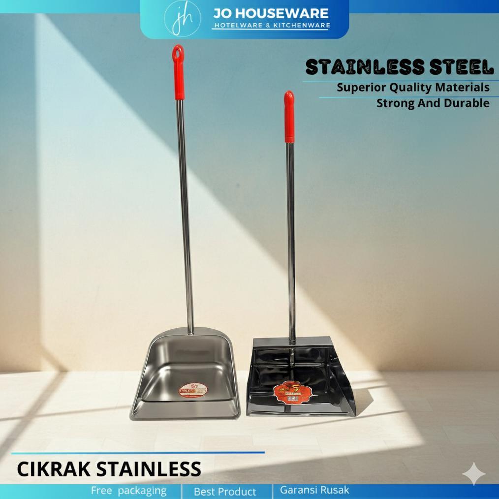 [CUP] Serokan sampah / Pengki sampah cikrak stainless tebal anti karat P20
