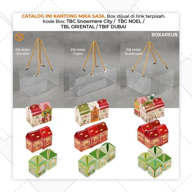 Orgnzr- Kantong Mika Souvenir Transparan Tas Hampers Kotak Kado | Pb Mika