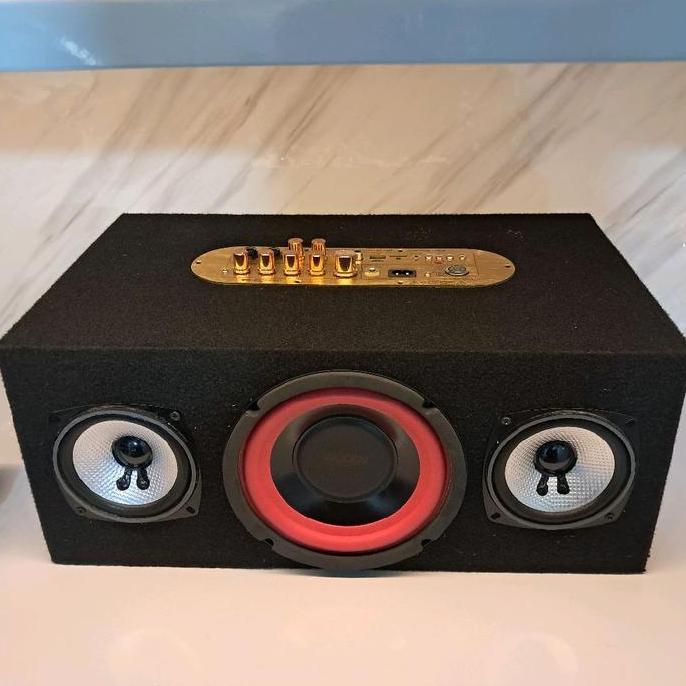 Paket Combo Subwoofer Aktif 6 Inch Legacy 696 Amplifier D900 Gold terlaris