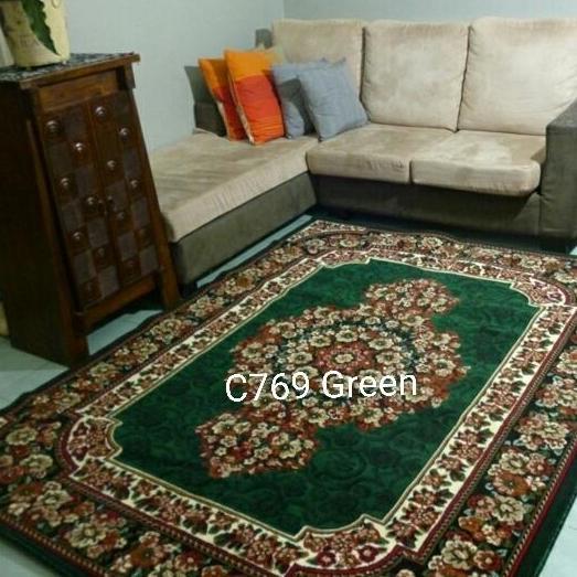 Karpet Permadani Jumbo Besar Concorde Klasik Hijau