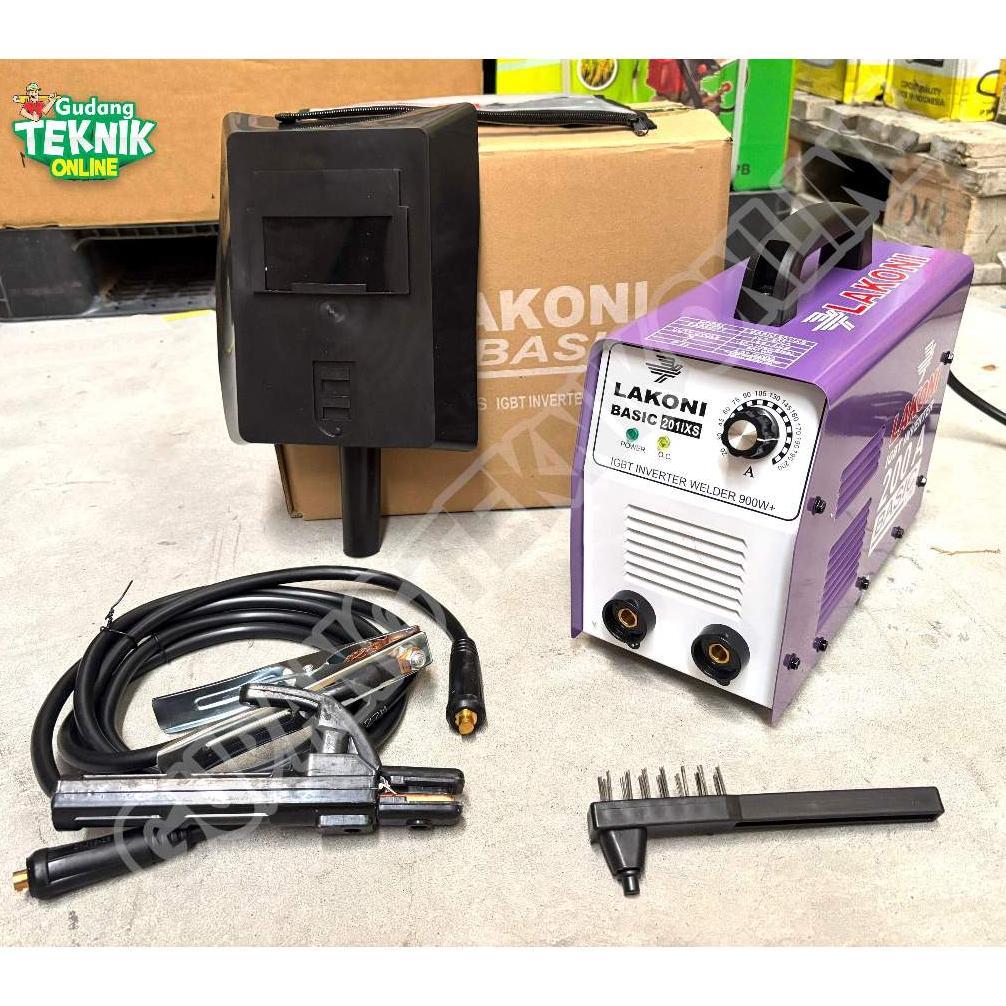 Mesin Las LAKONI BASIC 201IXS 900W 200 Ampere / Trafo Las Inverter Lakoni 200A 900 Watt Travo Invert