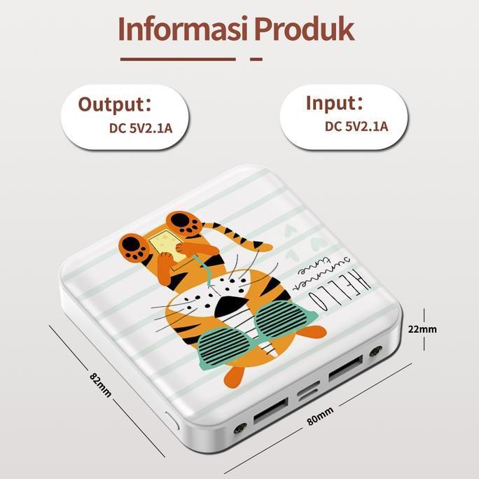 Lansungkirim- Mipow Powerbank 20000Mah Custom Dual Usb Output Led Indicator Baterai Lithium Polymer 