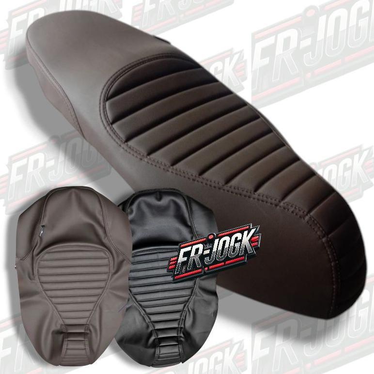 Kulit jok motor CAFERACER Sarung jok motor beat / vario 125 / vario 150 / vario / scoopy / genio / p
