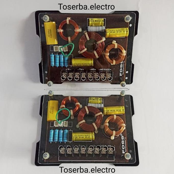 Crossover pasif 3way murni Midbass Midrange Tweeter Foss Genetic audio mobil terlaris