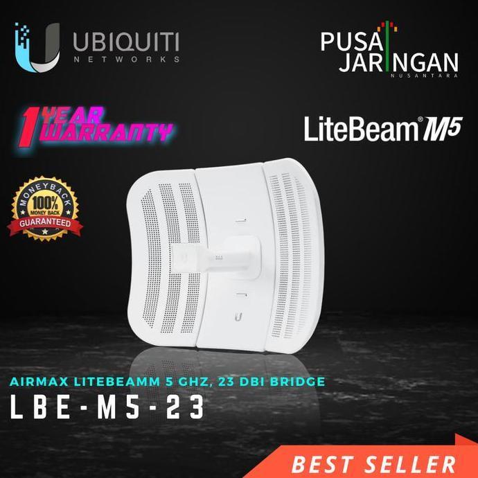 Ubiquiti LiteBeam M5 23dbi LBE-M5-23 Antena Broadband Nirkabel 5 GHz Metal Ringan dan Ringkas dengan
