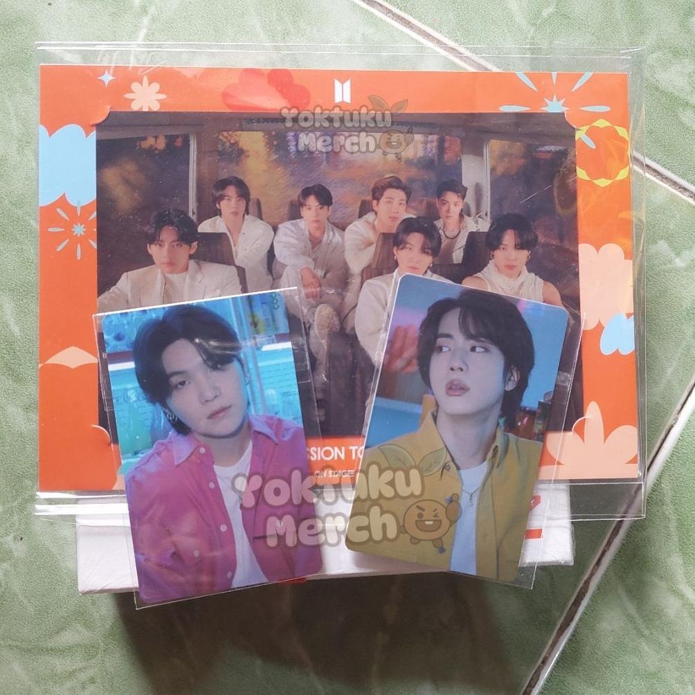 [GRY] Ready Stock POB Album PTD Live On Stage Japan Photocard Suga & Jin , Photo frame + postcard (s