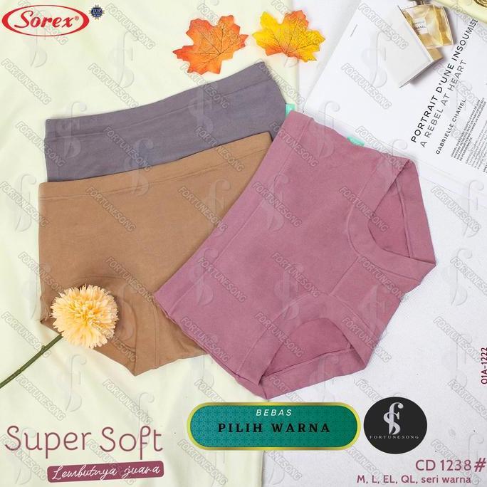 [Pilih Warna] Sorex - Celana Dalam Wanita Sorex Super Soft Art 1238