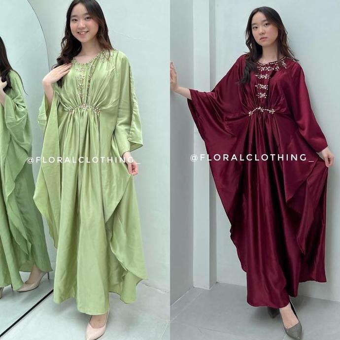 F509 kaftan satin premium busui friendly