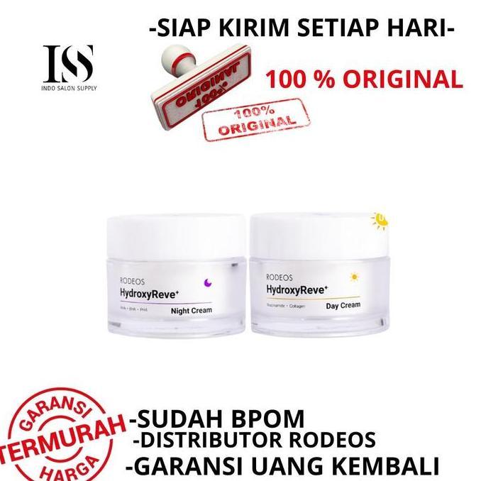 Promo Rodeos Cream Hydroxyreve+ Brightening Day Cream Night Cream Rodeos Aha Bha Pha 30 Gram