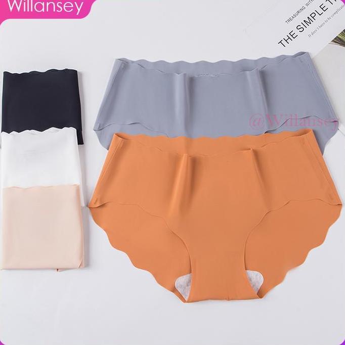 Celana Dalam Wanita Premium Quality CD Seamless Motif Bunga y Panty Push Up Hitam seamless underwear