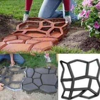 Tmn- Cetakan Semen Batu Mold Semen Jalan Paving Block Conblock Taman Garden