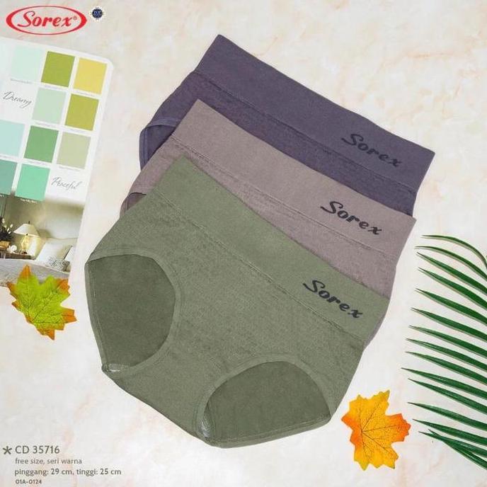 Sorex - CD/Celana Dalam Wanita Dewasa Sorex 35716  Cd Sorex Rajut High Waist Semi Korset Lembut Nyam