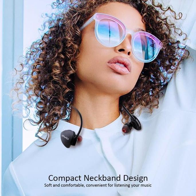 AWEI Bluetooth Earphone Headset - A847BL Termurah
