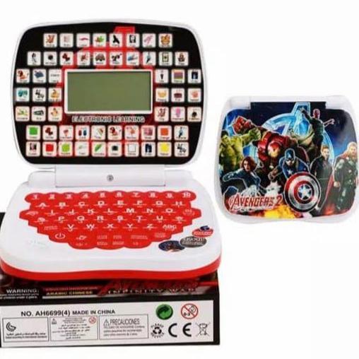 Grosir mainan laptop anak 4 bahasa dengan layar mainan anak laki laki