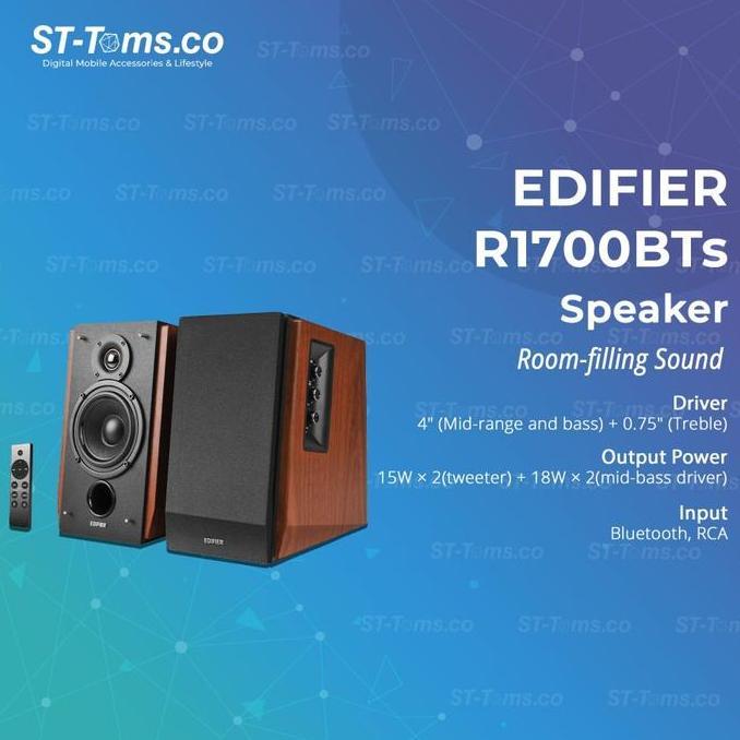 Edifier R1700BTs / R 1700BTs / R1700 BTs 2.0 Active Bookshelf  Active Speaker terlaris
