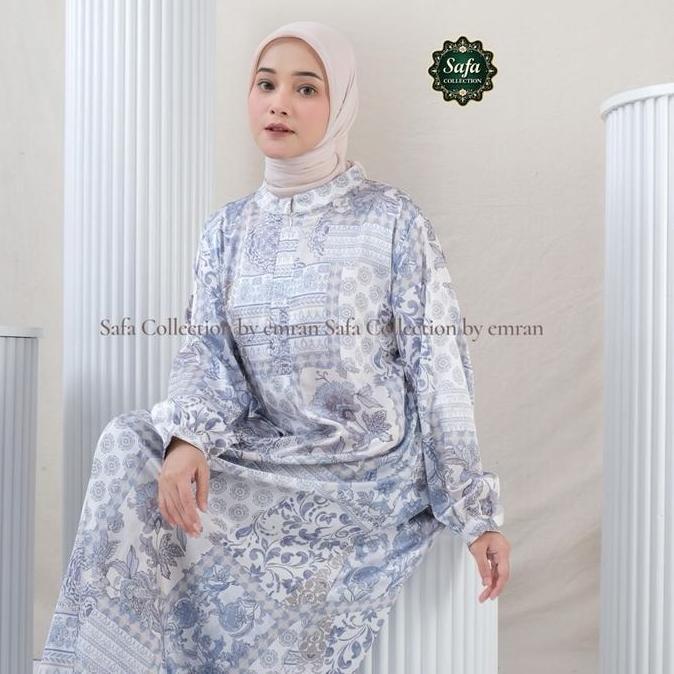 Safa by Emran Gamis Baju Muslim Armani silk Premium mewah adem lembut elegant Dress Wanita Dewasa Ny