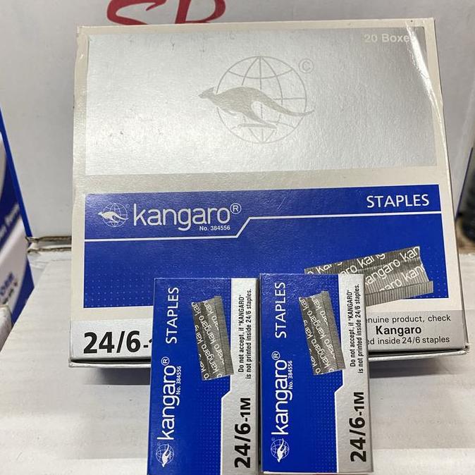 Bisaaja- Kangaro Isi Staples No 24- 6 / Isi Staples No 3 / Isi 20 Box Kecil