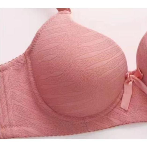 Bra Set Motif Berkawat ( Bra + CD ) Wanita Setelan Wanita Premium