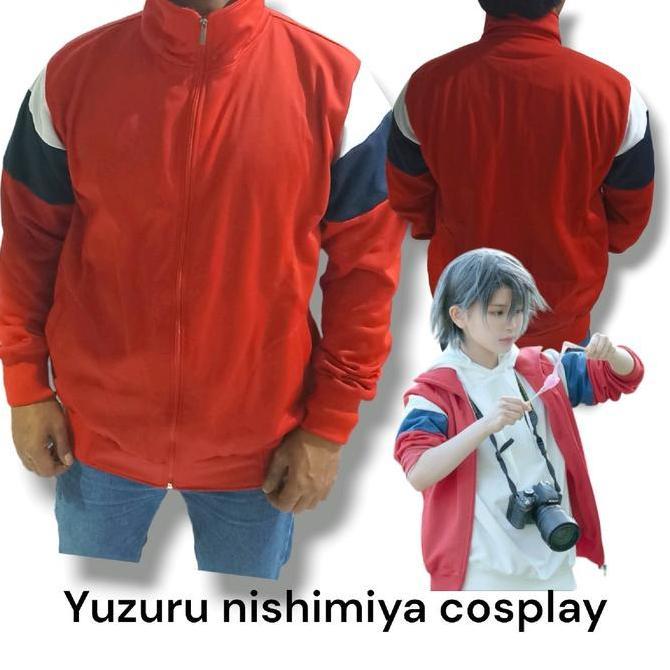 jaket cosplay yuzuru nishimaya tracktop Pria wanita
