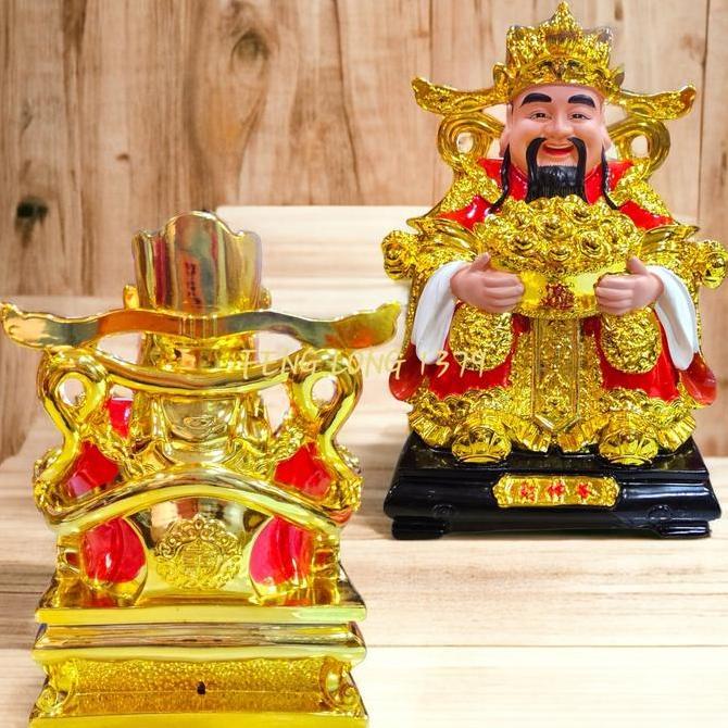 OK RUPANG PATUNG FIBER DEWA REJEKI / CAI SHEN YE 8 INCH //