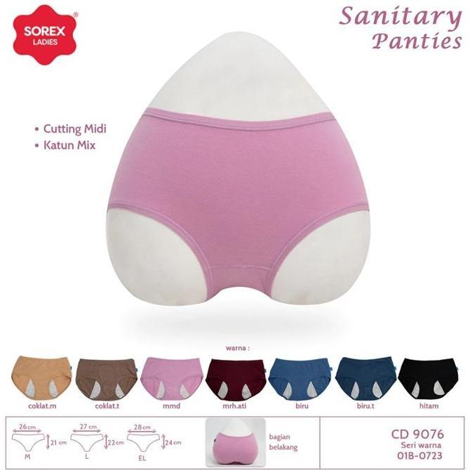 1 Pc Celana Dalam Haid Wanita Anak Perempuan Anak Remaja ABG CD Menstruasi Sorex Sanitary Panty