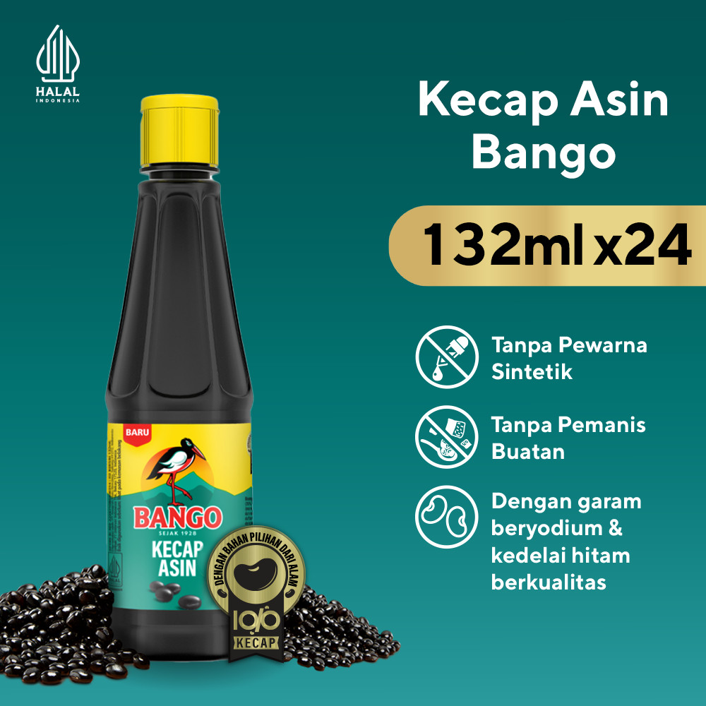 BARU BANGO KECAP ASIN 132ML x24