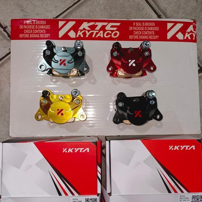 kaliper 2 piston ktc kytaco KN V2 universal original produk red gold