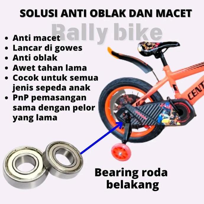 Cycle- Bearing Roda Belakang Sepeda Anak Pengganti Pelor Biasa Anti Oblak Anti Macet Kuat