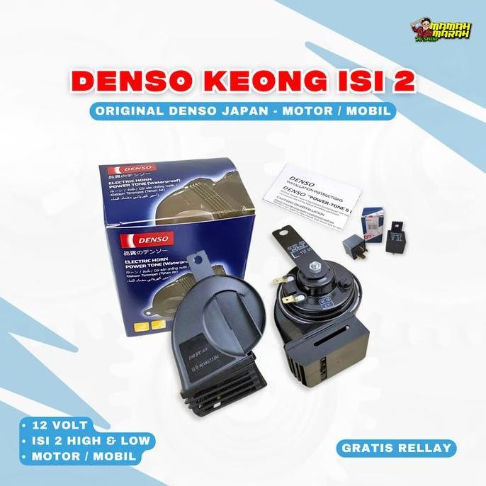 KLAKSON KEONG DENSO ORIGINAL KLAKSON KEONG MOTOR MOBIL DENSO KEONG WATERPROOF KLAKSON DENSO  MOTOR K
