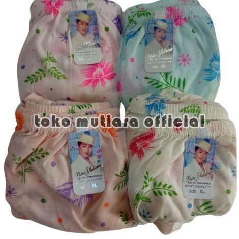 12 Pcs Cd Cewek Murah Celana Dalam Wanita Motif Bunga Anak Remaja Dewasa Putri Yuliana