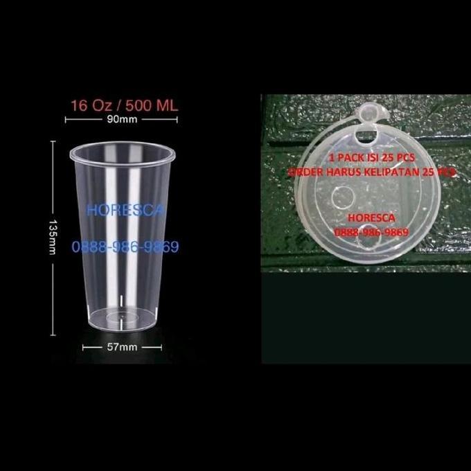 Foodcity- Cup Injection/Cup Thinwall/Pp Tebal Cup Panas Dingin+Tutup Sambung