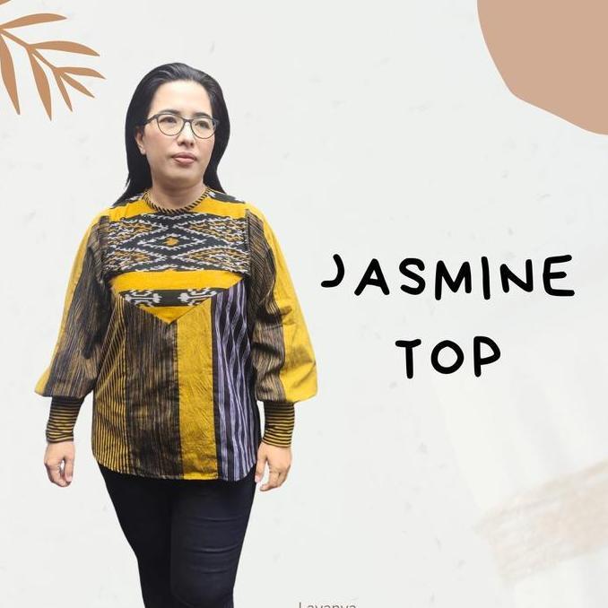 Lavanya - Jasmine Top - Atasan Baju  Batik Lurik Lengan Panjang Wanita
