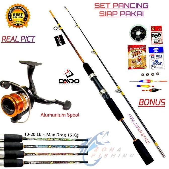 PAKET KOMPLIT Set JORAN REEL DAIDO Pancing Original Japan Style