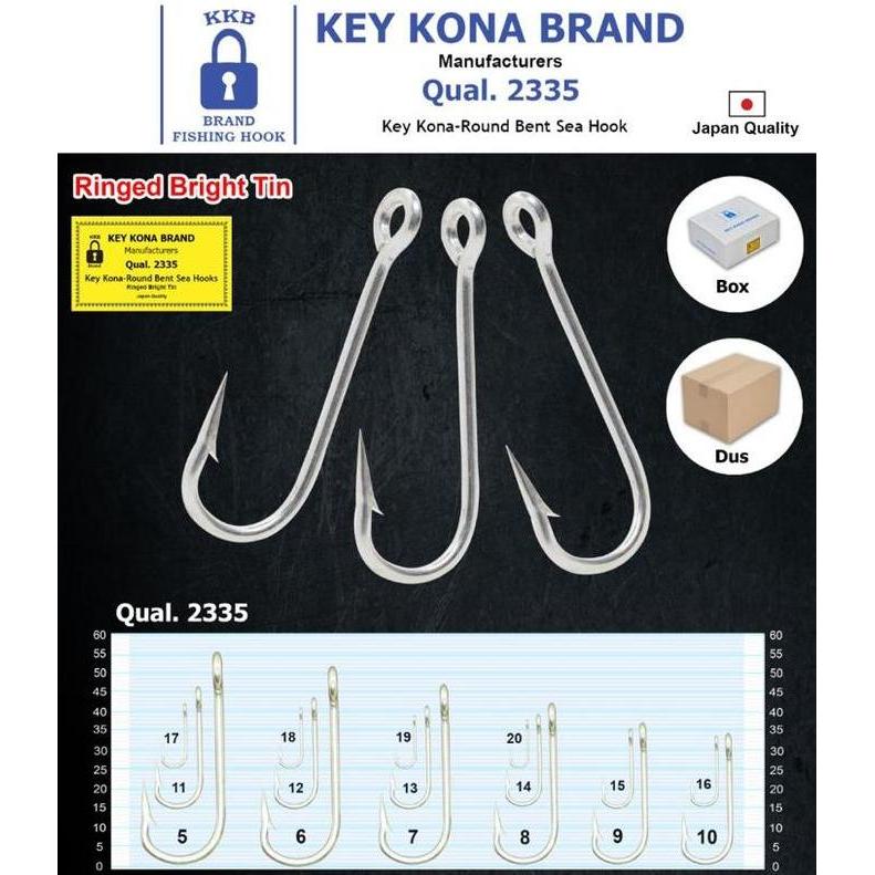 KAIL PANCING TUNA NELAYAN KEY KONA BRAND QTY 100pc Cap Gembok KKB 2335